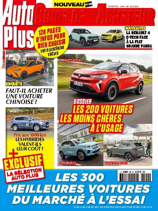 Title details for AUTO PLUS GUIDE DE L'ACHETEUR by Editions Mondadori Axel Springer (EMAS) - Available